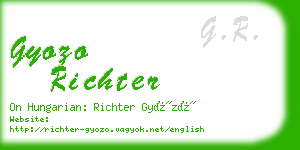 gyozo richter business card